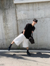 Suzuka White Bermuda Denim Pants