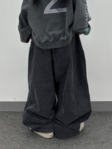 denim washing big balloon pants