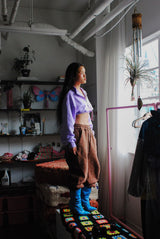 smile winter pants brown