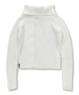 High Neck Side Button Cardigan_Ivory
