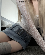Lua see-through lace cardigan (2color)