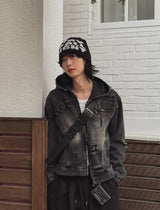 Tyrone Damage Hooded Denim Jacket