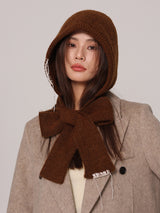 Hand-Stitched Decor Knit Balaclava Beanie