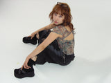 back open capsleeve tee_green