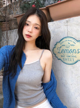 Pure Layered Slim Lace Cap Sleeveless (2color)