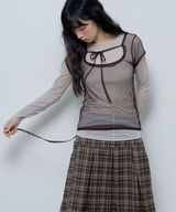 FORMAL BUTTON PLEATS MIDI SKIRT (BROWN)_F24ZD871