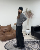 Kael Button Fly Curved Pants