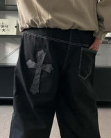 CT クロスノンフェイドデニムパンツ