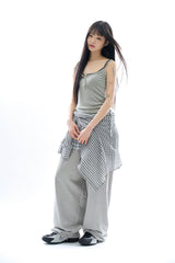 Chica frill check wrap skirt