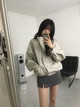 リンクルレザージャンパー