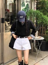 [BELLIDE MADE] Almonds, color cropped sweat