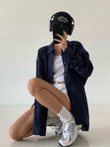 ASCLO Lower Deep Mood Check Shirt (2color)