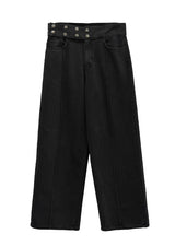 Machi Snap Adjust Incision Black Denim
