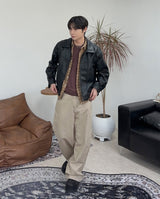 Mayden Crop Leather Jacket