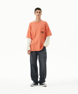 EMB SPLATTER DENIM PANT