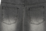 Crete Greywashed Semi-Wide Denim Pants
