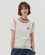 グラフィックリンガーTシャツ [WHITE]