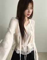  Rabit scarf blouse