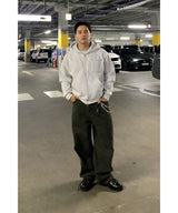 Vintage pintuck curved pants