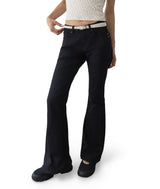 Iva Studded Low-Rise Bootcut Jeans