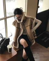 [BELLIDE MADE] Rowin, High-Neck Mouton Vest
