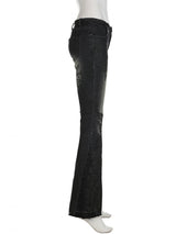 Rose dark blue low bootcut jeans