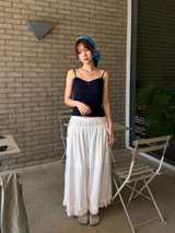 pure frill ribbon pants