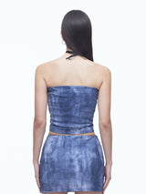 Denim Mesh Top (BL)