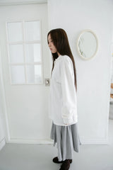 open button collar top(2colors)