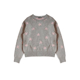 Two way Star Jacquard Knit (grey/pink)