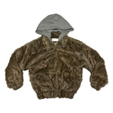 Hood bear fur jumper