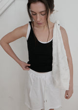Knot Lace Shoulder Bag_White