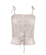 Berry Strap Lace Blouse