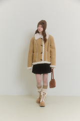 CUDDLE CORDUROY PLEATS SKIRT