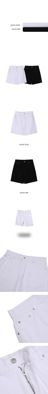 [S/S] ラフカッティングショートデニムパンツ(2color)