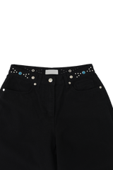 [Sepia] Stud cotton pants