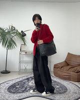 ラッフィブラッシュクロップカーディガン