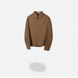 [Unisex] Crop suede shirts(2color)
