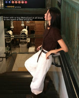 [ORIGINAL] HOLLY TIE SHORT-SLEEVE KNITTED SET