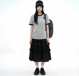 Essential Standard Short Sleeve Ringer T-shirt Melange