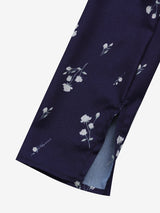 Ribbon square blouse (Navy)