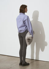 RIB SKINNY PANTS_GREY