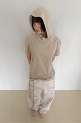 カーブ フーデッド ハーフ Tシャツ