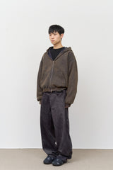 Salt Washed Zip Hoodie