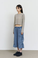 (W) Vacant Striped Top