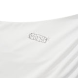 COLLECTION UNBALANCE DRAPE SLEEVELESS [WHITE]