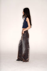 【Keshi】NEVADA BLAZING WASHED BAGGY DENIM JEANS 