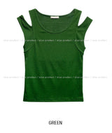 Chief double strap ribbed sleeveless