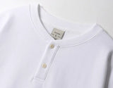 26FW★ ダブル コットン ヘンリー ネック ロング スリーブ Tシャツ