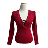 Secret Slim Fit Button Rib Knit & Lace Bra 2pcs